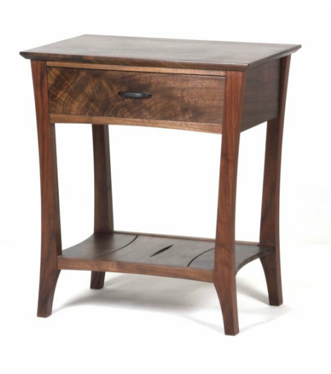Walnut bedside table to match the Walnut bedPicture