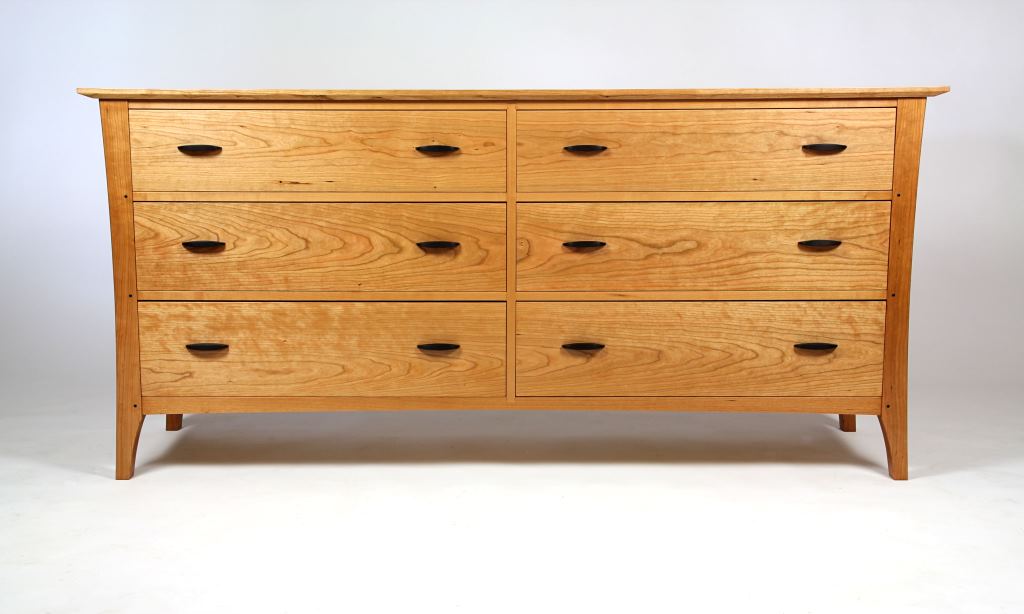 Wide cherry dresser, AJW Fine Woodwork